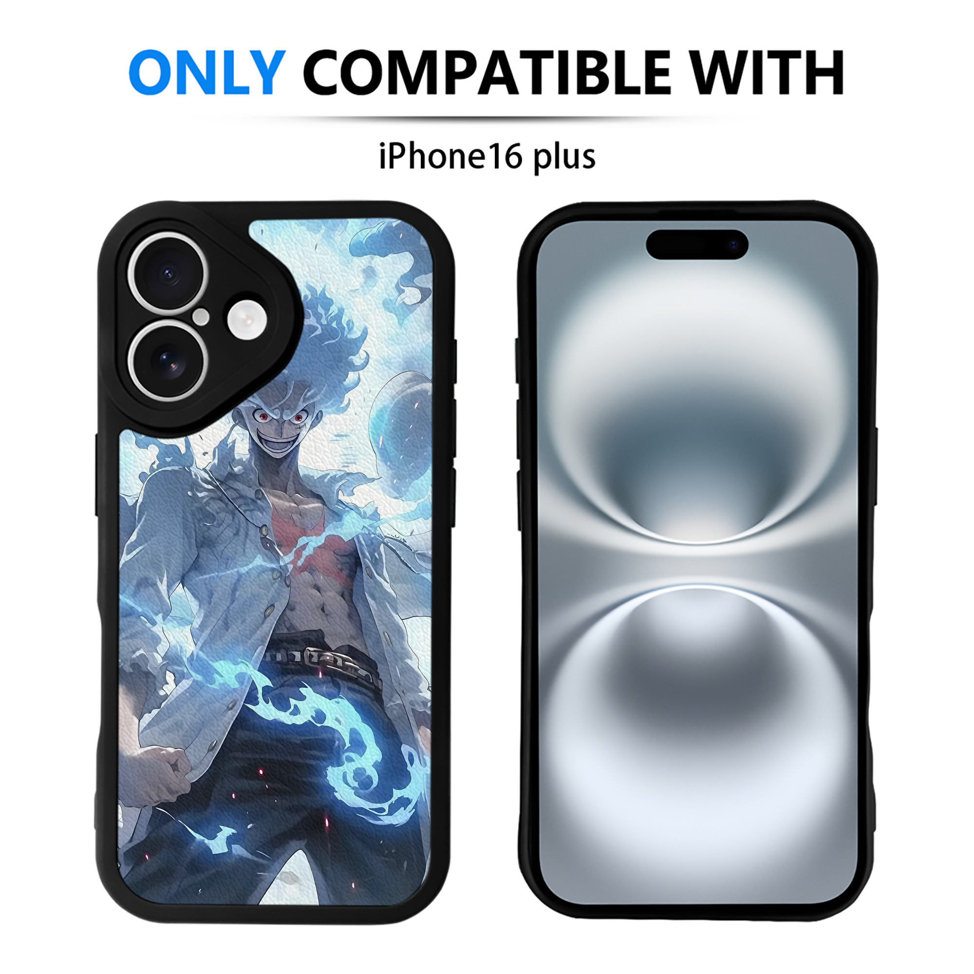 （画像用） ワンピース ONE PIECE 【iPhone 16シリーズ対応】シリコンスマホケース（レザー調） 材質：シリコン